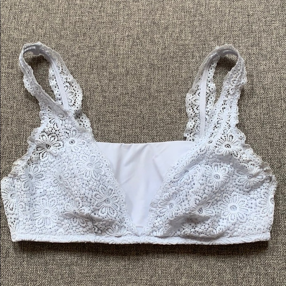 Aerie Light Blue Bandeau Bralette